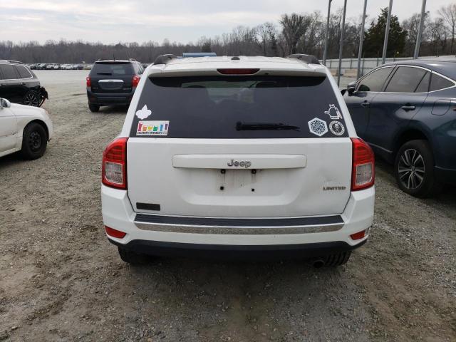 1J4NT5FB0BD153843 - 2011 JEEP COMPASS LIMITED WHITE photo 6