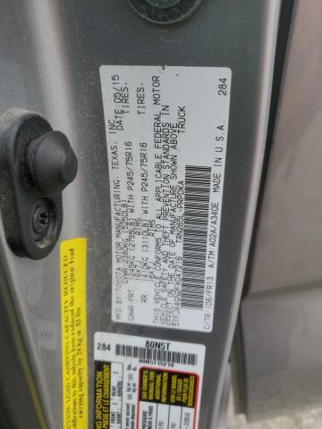 5TFJX4GN2FX047216 - 2015 TOYOTA TACOMA DOUBLE CAB PRERUNNER SILVER photo 12