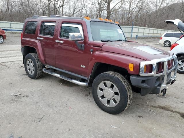 5GTDN13E178210806 - 2007 HUMMER H3 BURGUNDY photo 4