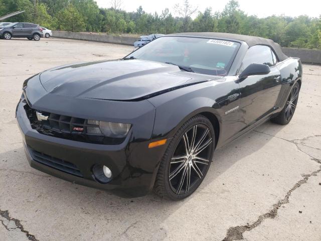 2G1FC3D34C9205492 - 2012 CHEVROLET CAMARO LT BLACK photo 2