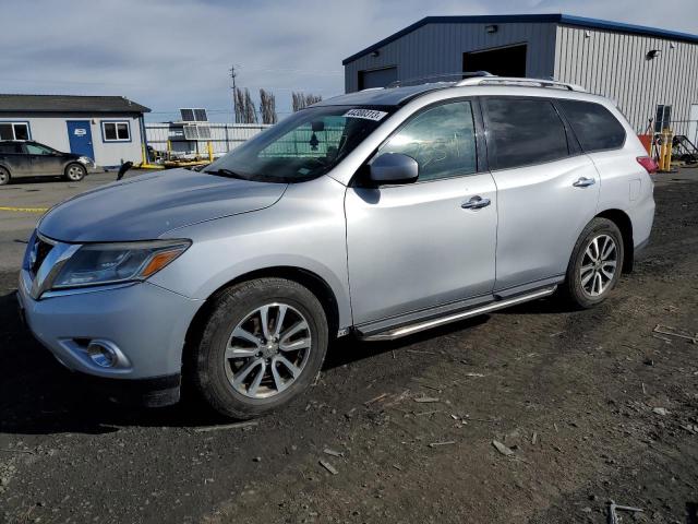 5N1AR2MM6DC634707 - 2013 NISSAN PATHFINDER S SILVER photo 1