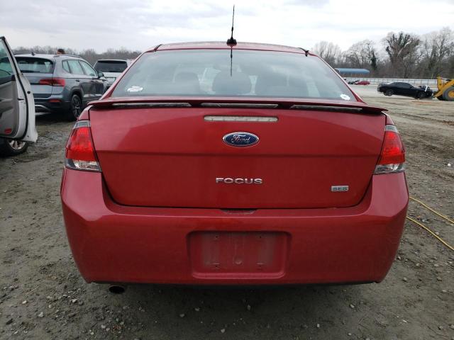 1FAHP3GN1AW228157 - 2010 FORD FOCUS SES RED photo 6