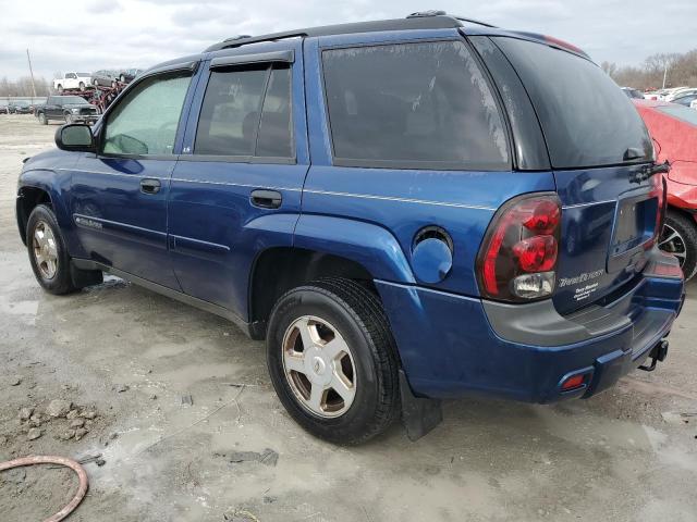 1GNDT13S622329540 - 2002 CHEVROLET TRAILBLAZE BLUE photo 2