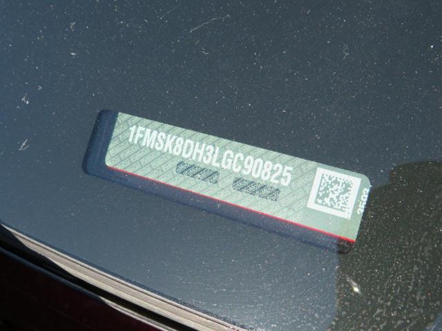 1FMSK8DH3LGC90825 - 2020 FORD EXPLORER XLT წითელი ფოტო 9