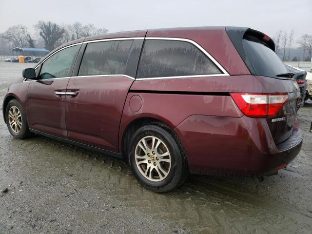 5FNRL5H49CB037010 - 2012 HONDA ODYSSEY EX BURGUNDY photo 2