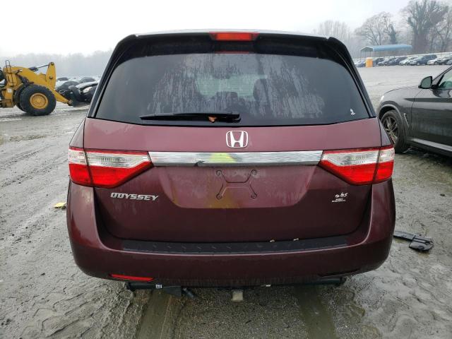 5FNRL5H49CB037010 - 2012 HONDA ODYSSEY EX BURGUNDY photo 6