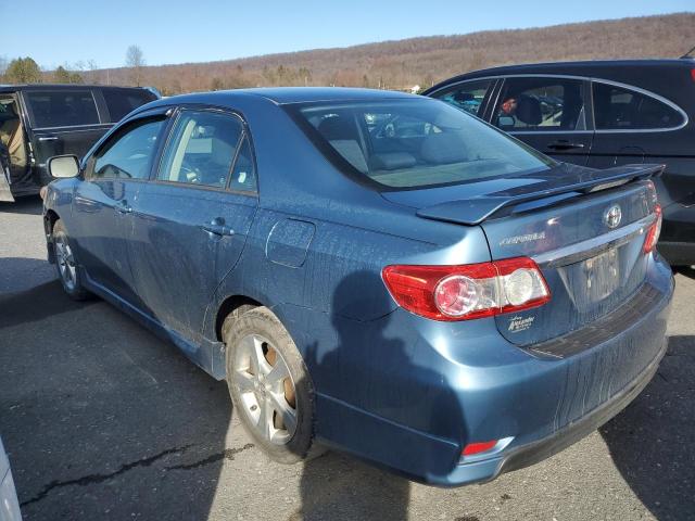 5YFBU4EE7DP190416 - 2013 TOYOTA COROLLA BASE BLUE photo 2