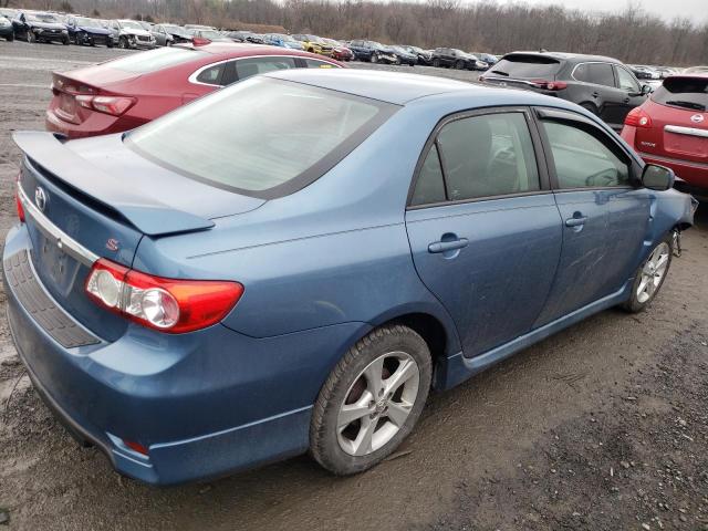 5YFBU4EE7DP190416 - 2013 TOYOTA COROLLA BASE BLUE photo 3