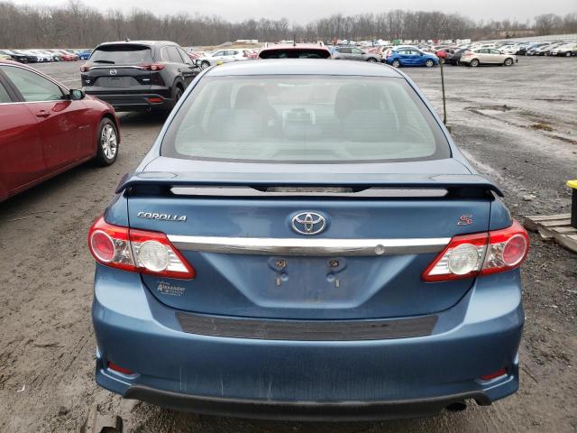 5YFBU4EE7DP190416 - 2013 TOYOTA COROLLA BASE BLUE photo 6