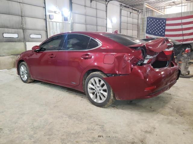 JTHBW1GG2D2024602 - 2013 LEXUS ES 300H MAROON photo 2