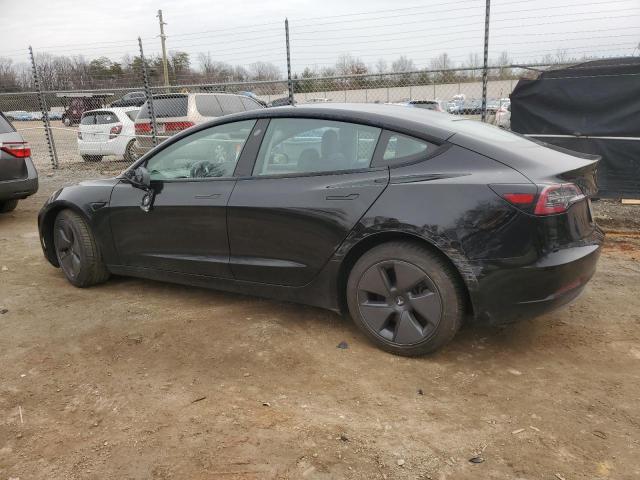 5YJ3E1EA3MF977307 - 2021 TESLA MODEL 3 BLACK photo 2