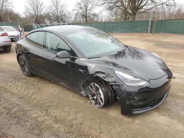 5YJ3E1EA3MF977307 - 2021 TESLA MODEL 3 BLACK photo 4