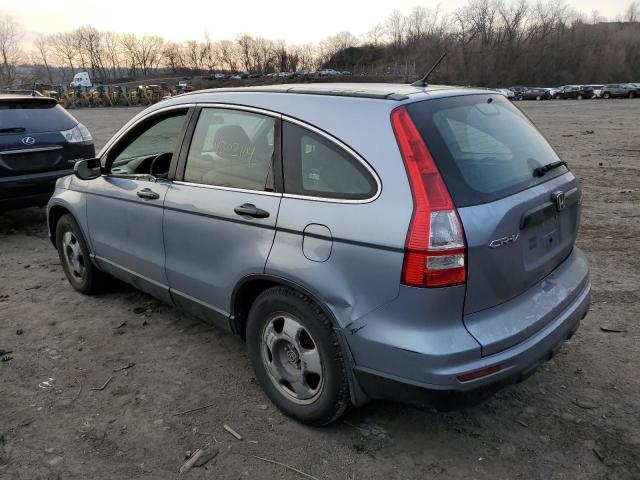 5J6RE4H38AL099708 - 2010 HONDA CR-V LX BLUE photo 2