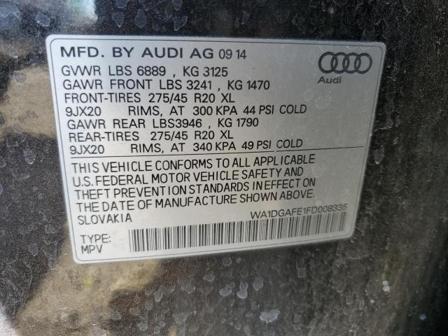 WA1DGAFE1FD008335 - 2015 AUDI Q7 PRESTIGE 灰色 照片 13