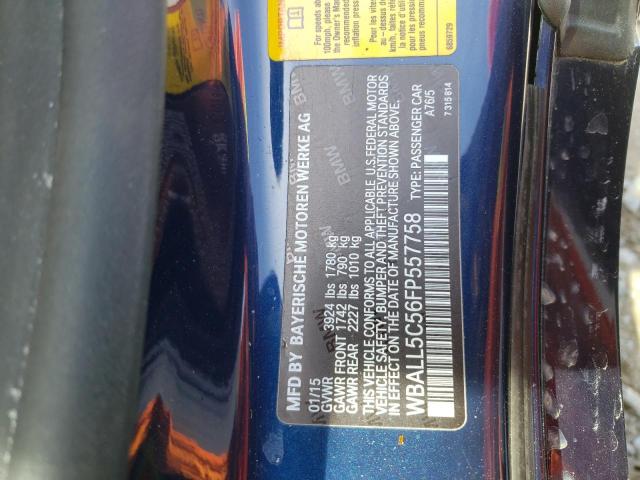 WBALL5C56FP557758 - 2015 BMW Z4 SDRIVE28I BLUE photo 12