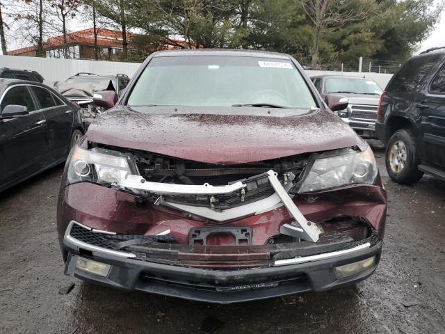 2HNYD2H47AH529267 - 2010 ACURA MDX TECHNOLOGY BURGUNDY photo 5