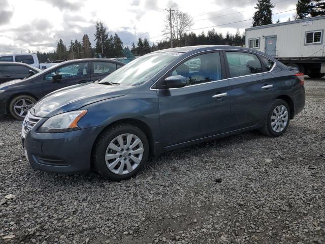 3N1AB7AP0EY212836 - 2014 NISSAN SENTRA S BLUE photo 1