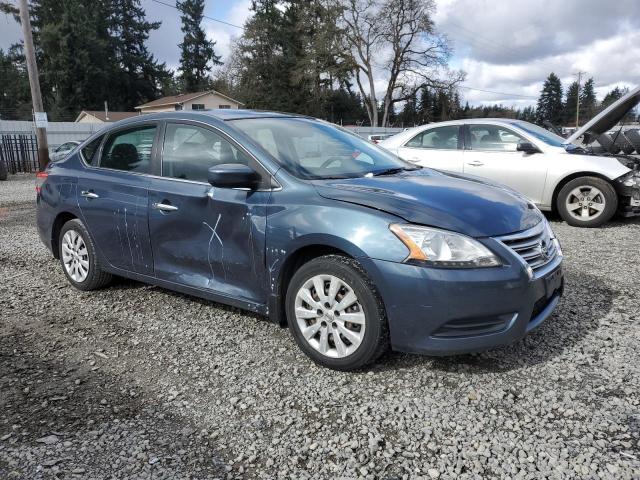 3N1AB7AP0EY212836 - 2014 NISSAN SENTRA S BLUE photo 4