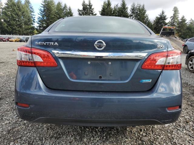 3N1AB7AP0EY212836 - 2014 NISSAN SENTRA S BLUE photo 6