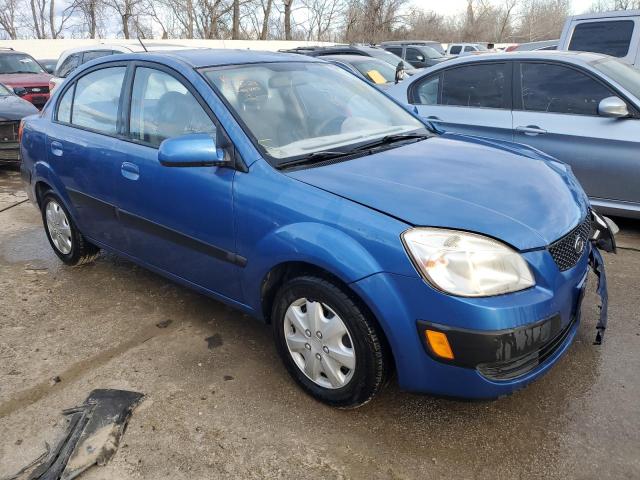 KNADE223696543379 - 2009 KIA RIO BASE BLUE photo 4