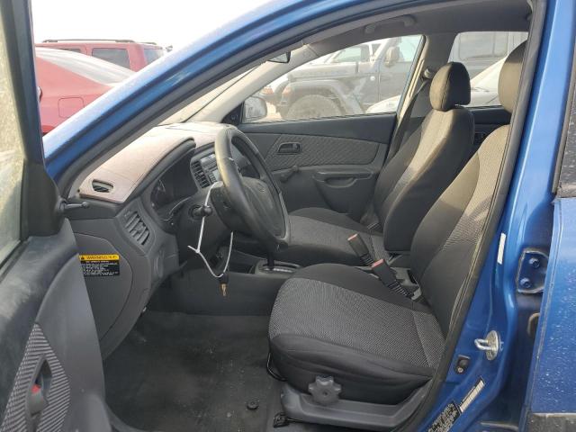 KNADE223696543379 - 2009 KIA RIO BASE BLUE photo 7