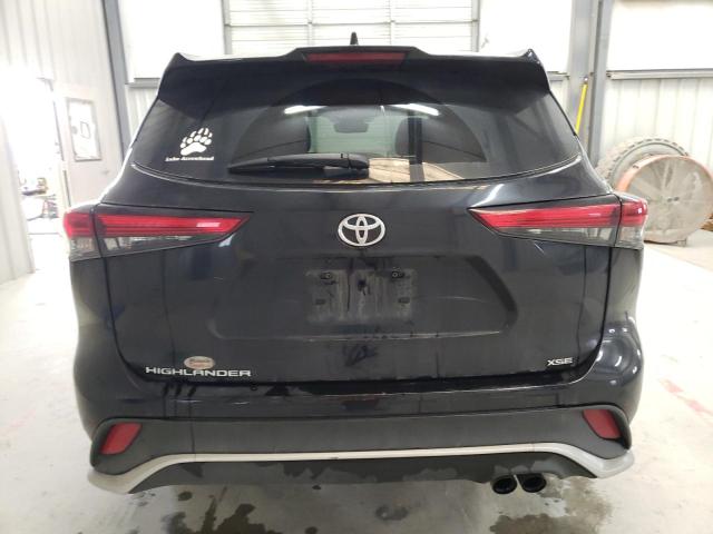 5TDLZRAHXNS096171 - 2022 TOYOTA HIGHLANDER XSE BLACK photo 6