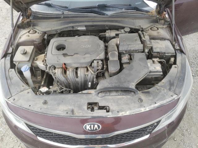 5XXGT4L33HG140962 - 2017 KIA OPTIMA LX RED photo 11