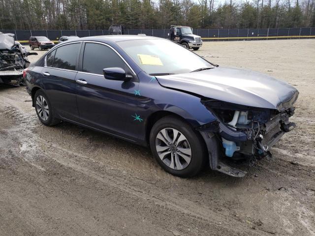 1HGCR2F34FA167935 - 2015 HONDA ACCORD LX BLUE photo 4