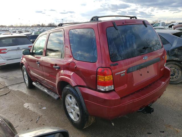 1FMYU931X7KB98614 - 2007 FORD ESCAPE XLT RED photo 2