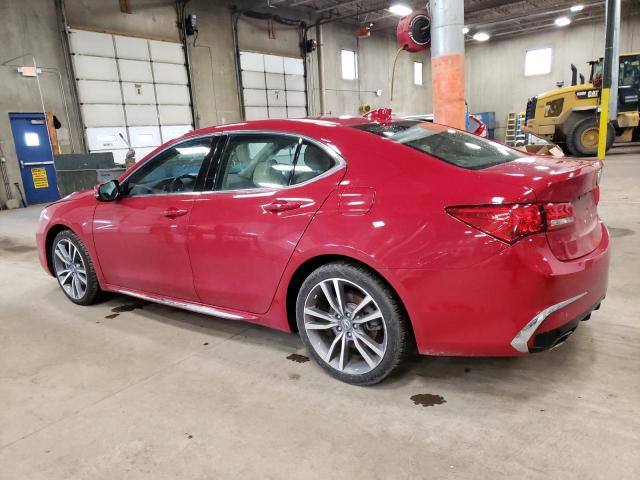 19UUB2F40KA007224 - 2019 ACURA TLX TECHNOLOGY წითელი ფოტო 2