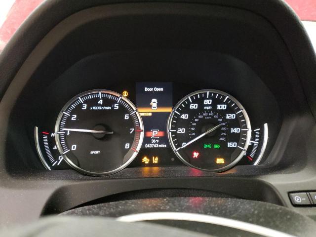 19UUB2F40KA007224 - 2019 ACURA TLX TECHNOLOGY წითელი ფოტო 9