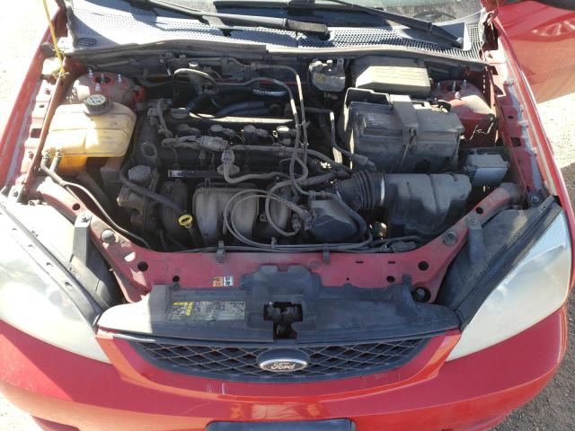 1FAHP34NX7W194751 - 2007 FORD FOCUS ZX4 RED photo 11