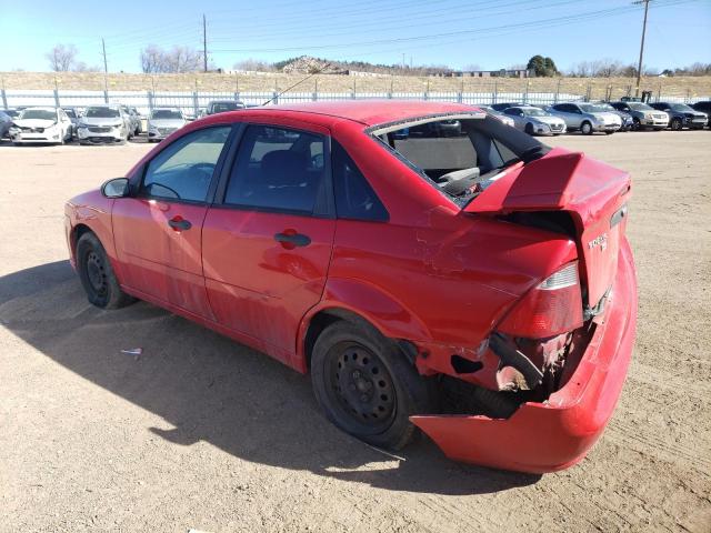 1FAHP34NX7W194751 - 2007 FORD FOCUS ZX4 RED photo 2