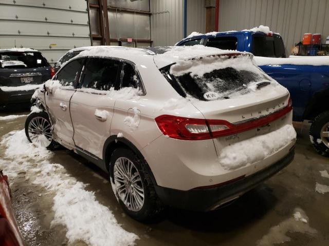 2LMPJ8LR9HBL51861 - 2017 LINCOLN MKX RESERVE WHITE photo 2