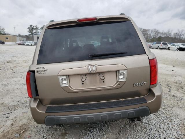 2HKYF18593H600336 - 2003 HONDA PILOT EXL TAN photo 6