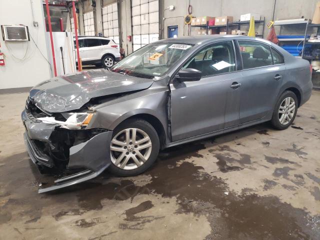 3VW2K7AJ3FM202529 - 2015 VOLKSWAGEN JETTA BASE Մոխրագույն լուսանկար 1