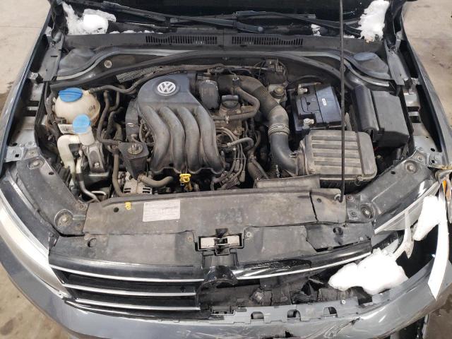 3VW2K7AJ3FM202529 - 2015 VOLKSWAGEN JETTA BASE Մոխրագույն լուսանկար 11