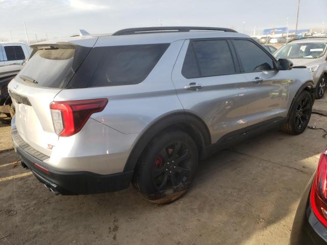 1FM5K8GC4LGB03234 - 2020 FORD EXPLORER ST SILVER photo 3