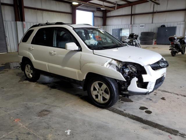 KNDJE723497613927 - 2009 KIA SPORTAGE LX WHITE photo 4