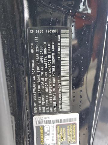 WVWFW7AH5BV005447 - 2011 VOLKSWAGEN EOS LUX 黑色 照片 12