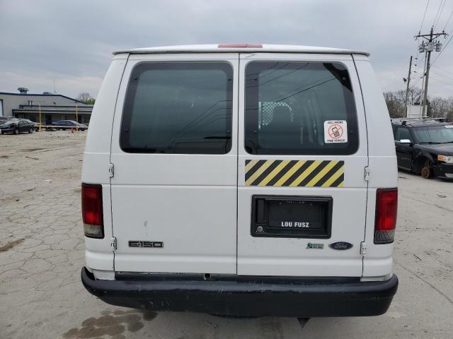 1FTNE1EW9EDB00673 - 2014 FORD ECONOLINE E150 VAN WHITE photo 6