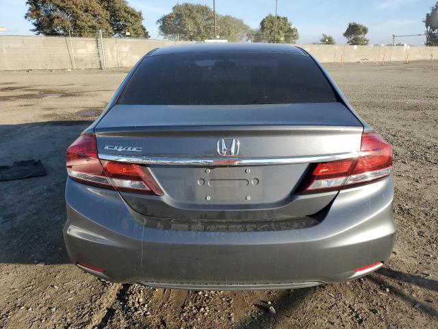 19XFB2F56DE294357 - 2013 HONDA CIVIC LX GRAY photo 6