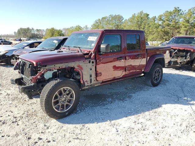 1C6HJTFG9ML585176 - 2021 JEEP GLADIATOR OVERLAND BURGUNDY photo 1