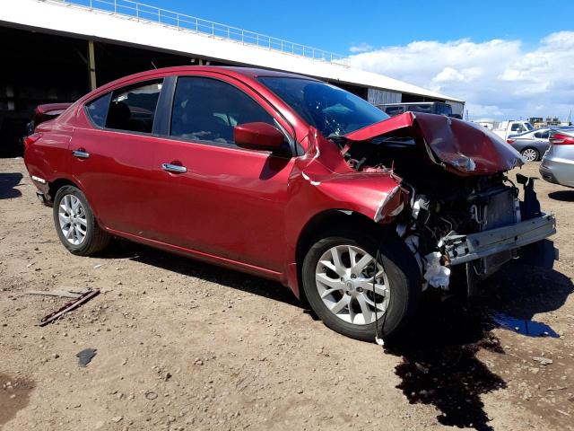 3N1CN7AP8HL802557 - 2017 NISSAN VERSA S RED photo 4