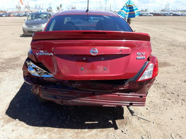 3N1CN7AP8HL802557 - 2017 NISSAN VERSA S RED photo 6