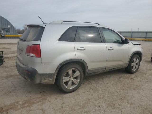 5XYKU4A28DG313494 - 2013 KIA SORENTO EX SILVER photo 3