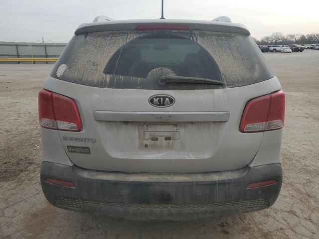 5XYKU4A28DG313494 - 2013 KIA SORENTO EX SILVER photo 6