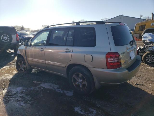 JTEHD21A330023248 - 2003 TOYOTA HIGHLANDER BEIGE photo 2