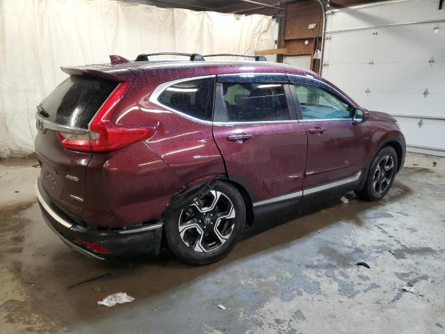 2HKRW2H93KH638303 - 2019 HONDA CR-V TOURING BURGUNDY photo 3