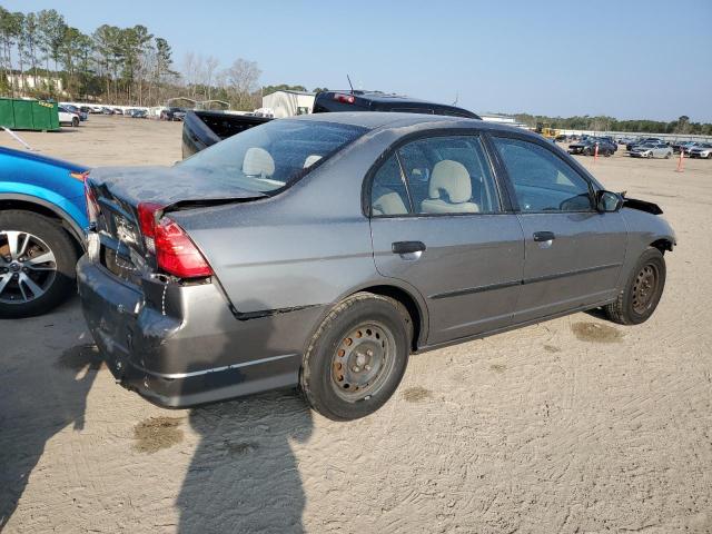 2HGES16365H631377 - 2005 HONDA CIVIC DX VP GRAY photo 3